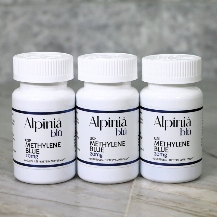 Methylene Blue Capsules 20mg | 3 Bottle Value Pack