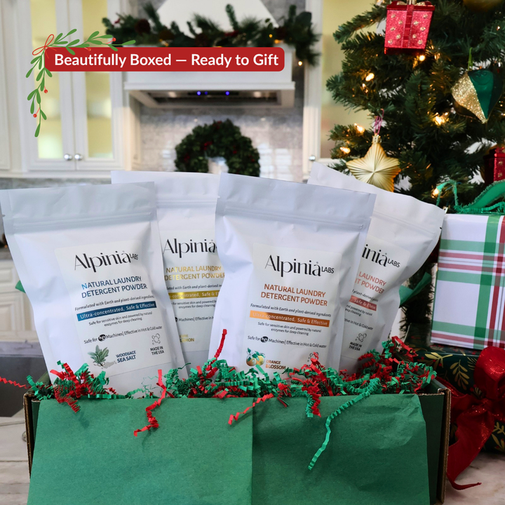 Alpiniå’s Natural Laundry Sample Bundle – Christmas Gift Box (4 Scents)