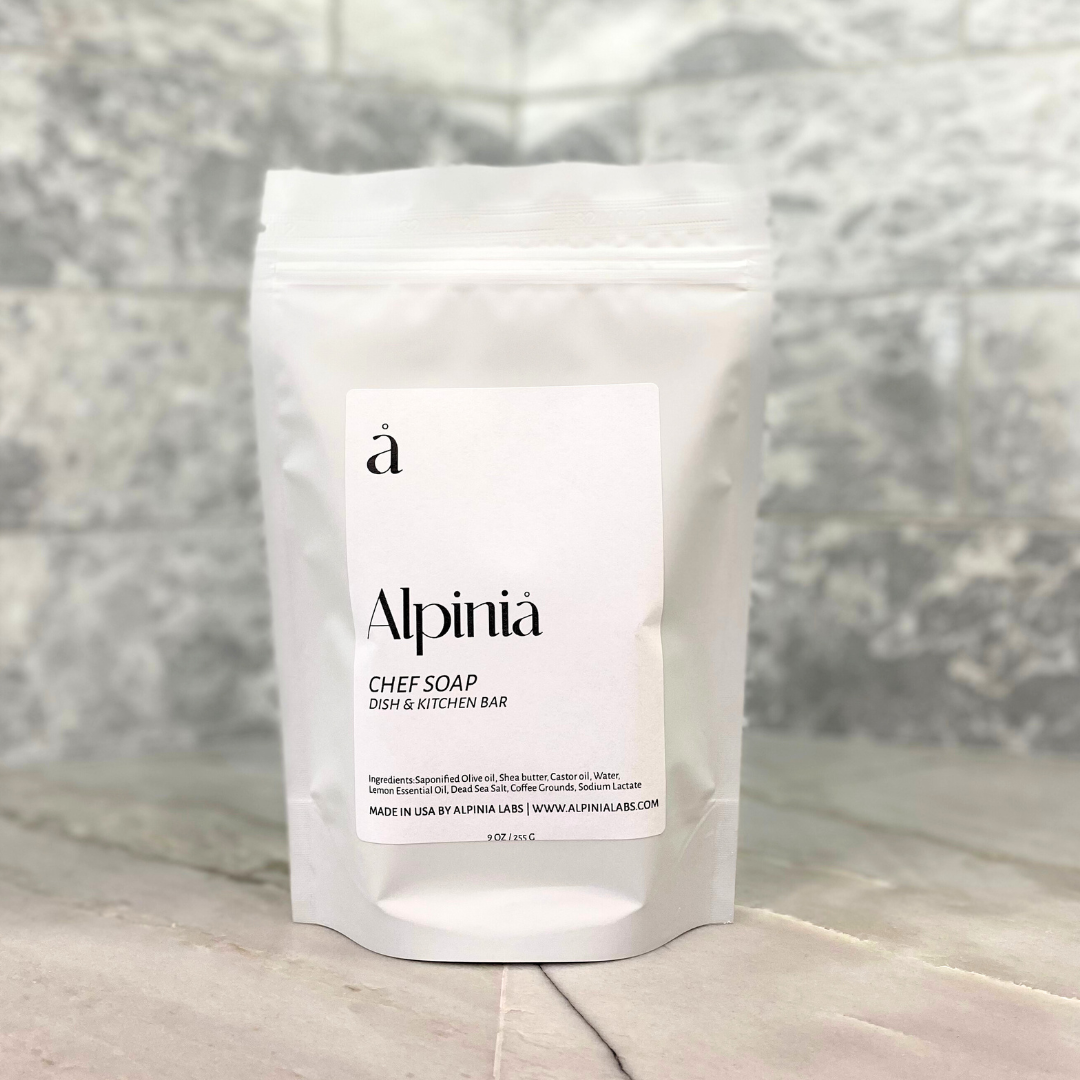 Solid Kitchen Soap Bar - No Plastic Bottles, Cuts Grease Better Than Liquid