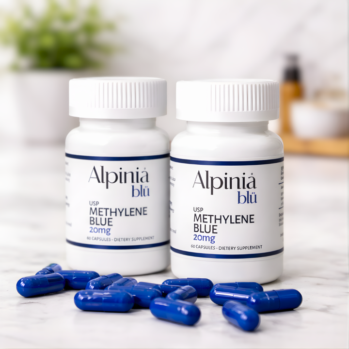Methylene Blue Capsules 20mg | 2 Bottles Value Pack