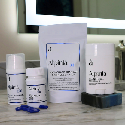 Full Body Wellness Kit – Deodorant, Soap, Methylene Blue Capsules &amp; Lotion