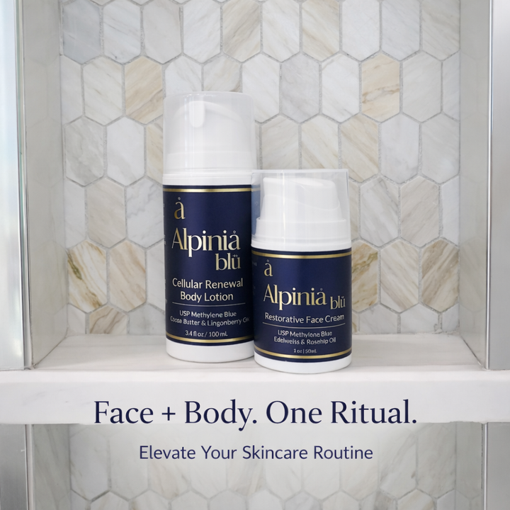 Methylene Blue Renewal Duo – Face Cream + Body Lotion Bundle