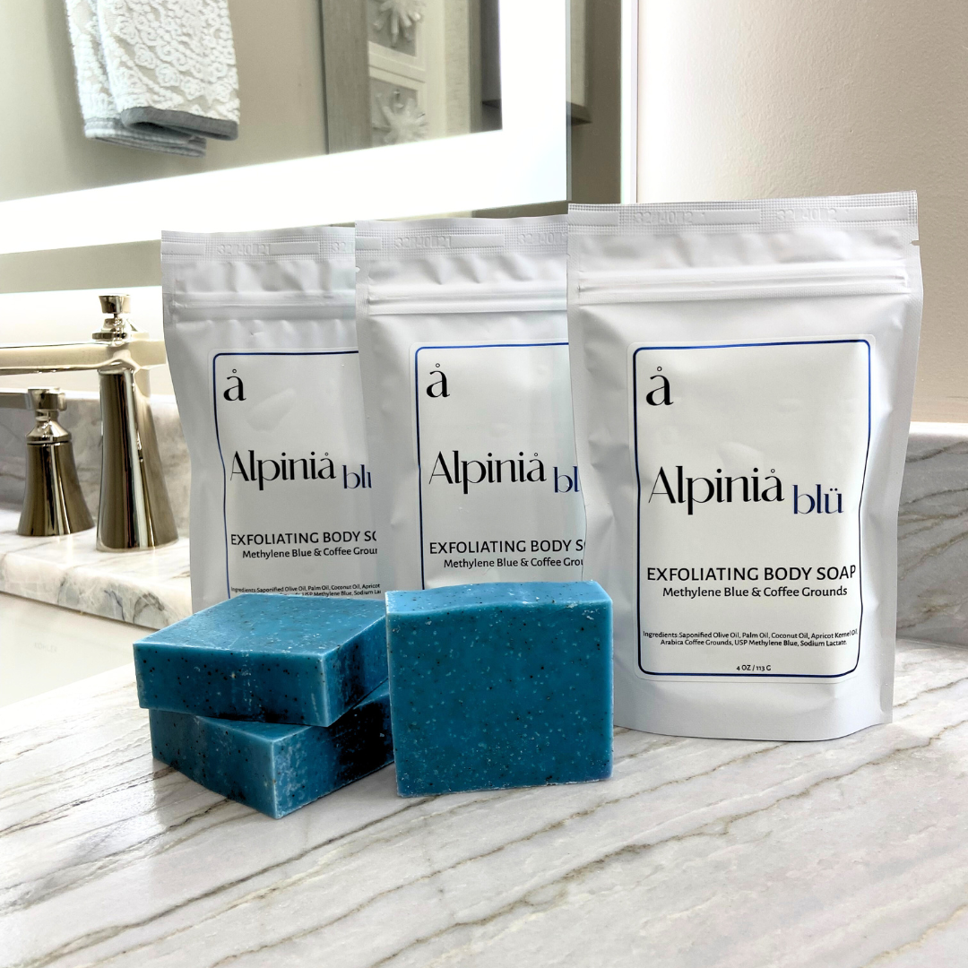 Exfoliating Methylene Blue Body Soap 3-Pack