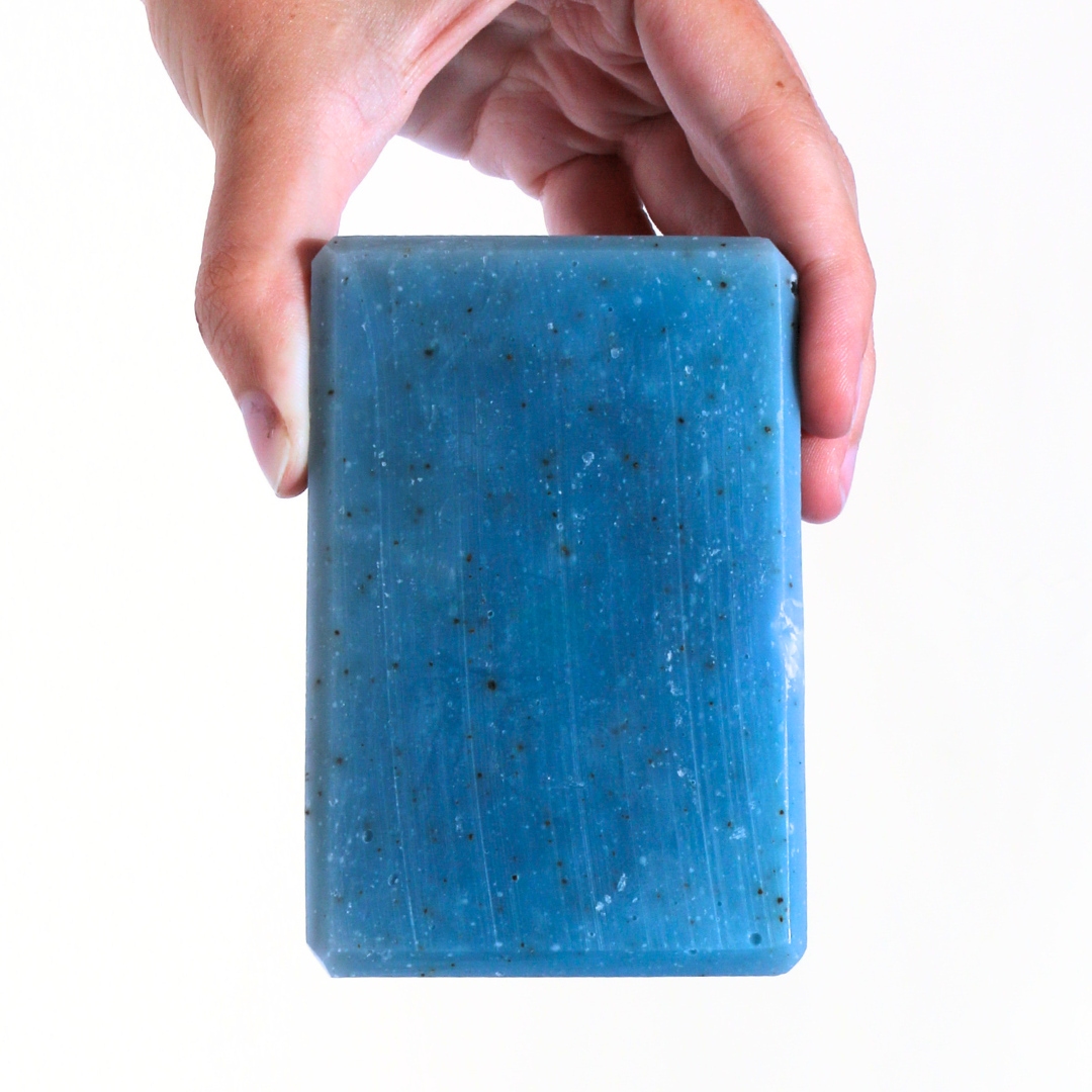 Exfoliating Body Soap with Methylene Blue &amp; Coffee Grounds