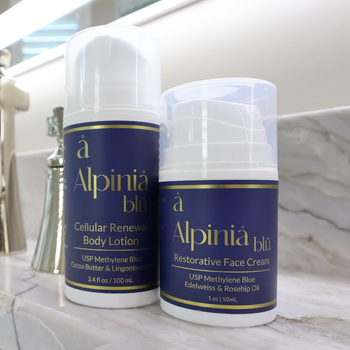 Methylene Blue Renewal Duo – Face Cream + Body Lotion Bundle