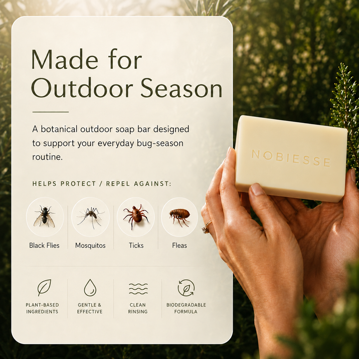 Nobiesse™ Adventure Soap — Bug & Tick Repellant Bar