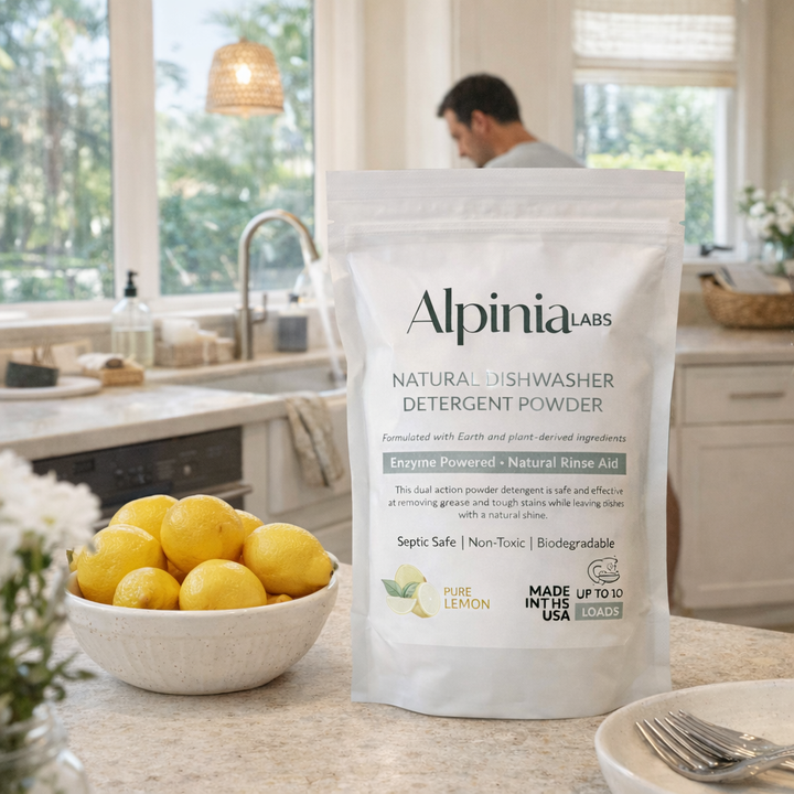 Powerful Dishwasher Detergent with Enzymes — No Microplastics, No Residue