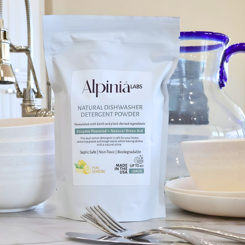 4-Enzyme Dishwasher Detergent Powder — No SLS, No Microplastics