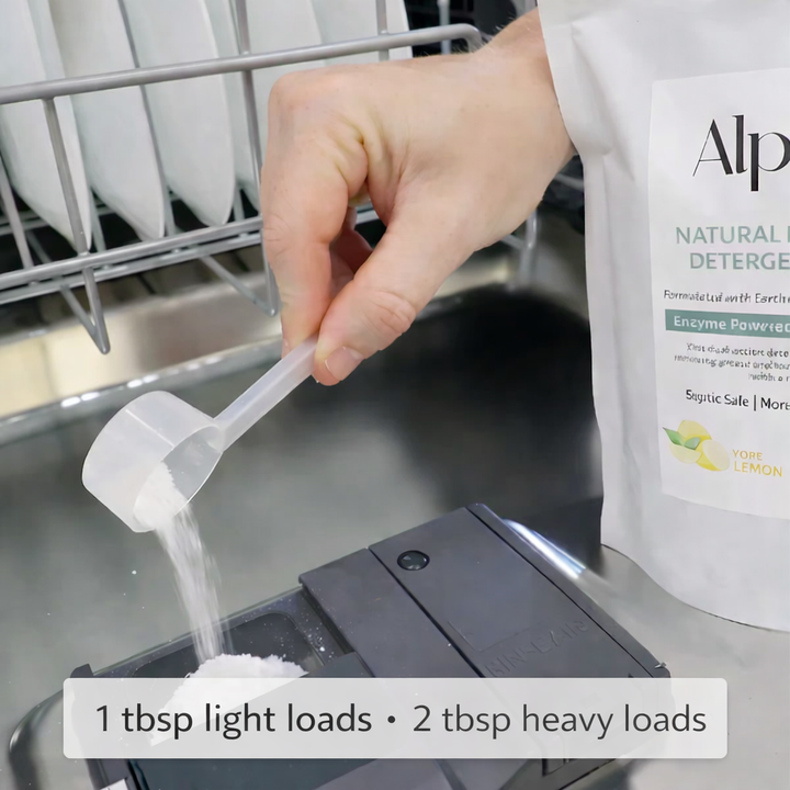 Powerful Dishwasher Detergent with Enzymes — No Microplastics, No Residue