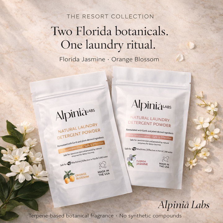 Resort Laundry Set (Florida Jasmine + Orange Blossom Detergents)