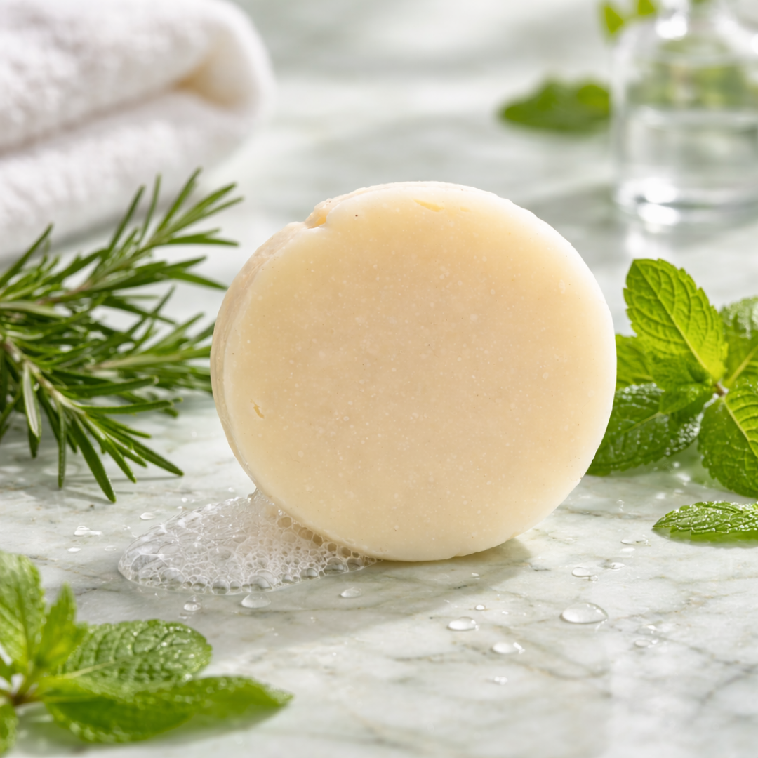 Natural Shampoo Bar with Edelweiss & pH Balancing Citric Acid