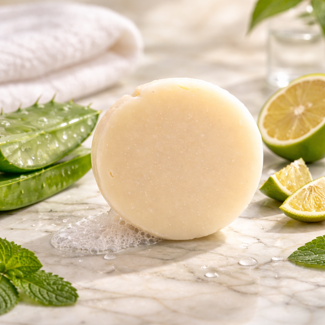 Natural Shampoo Bar with Edelweiss & pH Balancing Citric Acid