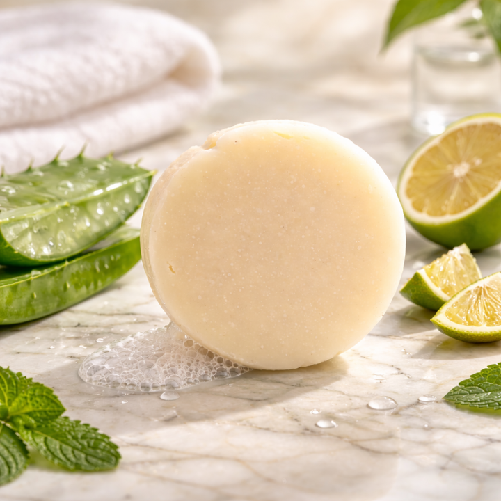 Natural Shampoo Bar with Edelweiss & pH Balancing Citric Acid