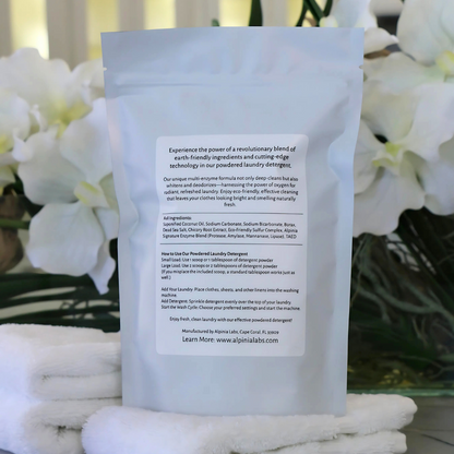 Unscented Natural Laundry Detergent, Non-Toxic, Enzyme Powered, HE Safe